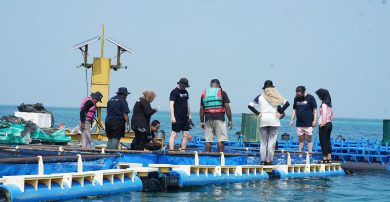 IPB University’s ARM Department Students Deep Dive into the World of Marine Cultivation at the CCMRS Sea Farming Center